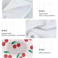 thumbnail image 5 of GZHJMY Red Cherry Kitchen Towels, 2PCS Super Soft Absorbent Hanging Hang Towels or Dishcloths, Bathroom Hand Towels 12x17Inches Washcloths, 5 of 7