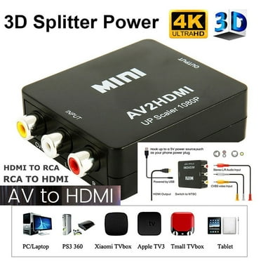 Willstar RCA To HDMI Converter Composite AV CVBS Video Adapter 720p 1080p Wii NES SNES