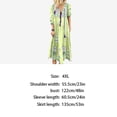 thumbnail image 3 of Vestido largo con estampado floral bohemio Cuello en V Cordón con cordones Ropa de manga larga Inevent AP000133-55B, 3 of 5