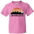 thumbnail image 3 of Inktastic Los Angeles California Skyline Retro Youth T-Shirt, 3 of 5