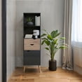thumbnail image 4 of Librero Top Living Nórdico con Estantes y Cajones Negro Top Living, 4 of 9