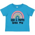 thumbnail image 3 of Inktastic Gigi and Pappy Love Me Grandchild Rainbow Girls Toddler T-Shirt, 3 of 5