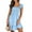 Light Blue, variant on UVN Summer Dresses for Women Casual Sleeveless Square Neck Midi Dress Ruffle Backless Swing Flowy Tiered Dress