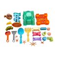 thumbnail image 4 of Rivenza Beach Bucket Toy Kids Sand Toy Set Sand Playset Portable Bucket Shovel Educational Material Suitable for Gift Giving Outdoor Play Indoor Activity Backyard Fun Poolside 19pcs, 4 of 8
