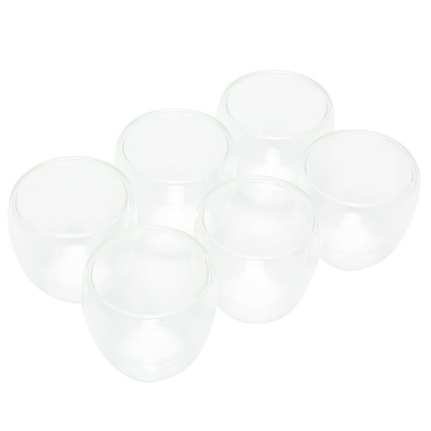 Vaso de leche, 6 uds., taza de café de 100ml, cristalería, taza de bebida, estética elegante