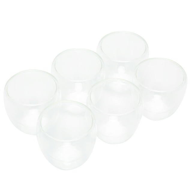 Vaso de leche, 6 uds., taza de café de 100ml, cristalería, taza de bebida, estética elegante