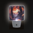 thumbnail image 3 of Owl in Autumn Forest Night Light 2 Pack LED Nightlight Plug into Wall Dusk to Dawn Sensor Soft White, 3 of 7