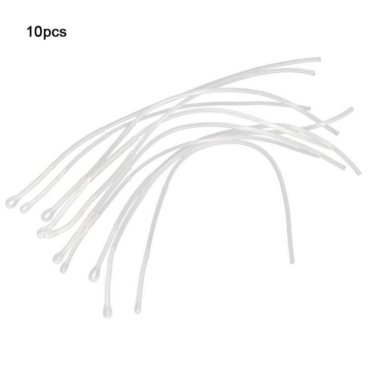 facefd 10pcs Fly fishing Line Connector fly fishing line connector Fishing  Weight Braided Loop Connector Plastic High Tension 