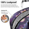 thumbnail image 5 of Multicolor Cat Head Purple Pattern Insulated Leakproof Lunch Box for Work, Lunch Bag for Women Men, Loncheras Para Mujer for Beach Travel Picnic Camping, 5 of 6