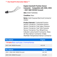 thumbnail image 2 of Engine Camshaft Position Sensor Connector - Compatible with 2000, 2004 - 2007 GMC W3500 Forward 2005 2006, 2 of 2