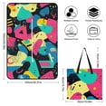 thumbnail image 2 of Color Wave Point Geometry Picnic Blanket Waterproof Outdoor Beach Blanket Hand-held Pad Suitable for Travel, Camping, Beach, Family Gatherings, 2 of 8