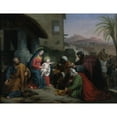 thumbnail image 3 of Jean-Pierre Granger 24x19 Black Modern Framed Museum Art Print Titled - The Adoration of the Magi (1833), 3 of 5