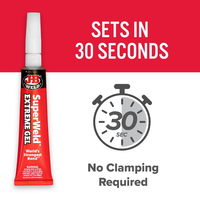 J-B Weld SuperWeld Extreme Instant Adhesive 15 g High Strength Gel