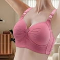 thumbnail image 2 of Razzly Sports Bras for Women Non Removable Pads Athletic Sports Bras for Women Sports Bras with Padding Padded Underwire Bras for Women Sports Bra with Padding Women Push up Bra Maximum(Red,100C), 2 of 5