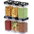 thumbnail image 1 of Contenedores de almacenamiento de alimentos DWËLLZA KITCHEN, juego de 6 piezas, 1 of 8