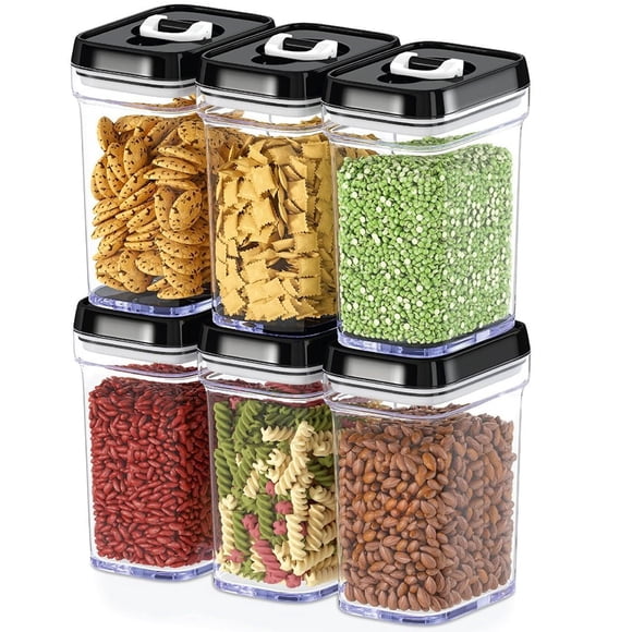 Contenedores de almacenamiento de alimentos DWËLLZA KITCHEN, juego de 6 piezas