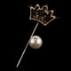thumbnail image 4 of Broche de solapa Hugo Pin de sopa con corona para baile de graduación y botonniere de boda, 4 of 10