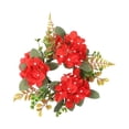 thumbnail image 2 of Guirnalda de velas navideñas Adorno creativo navideño Portavelas de Navidad Corona Rojo, 2 of 8