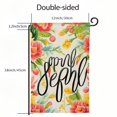 thumbnail image 3 of PHYHOO Garden Flag Double Sided, Small Vertical Floral Flower Garden Yard Flags for Seasonal Outside Outdoor House Decoration White, 3 of 6