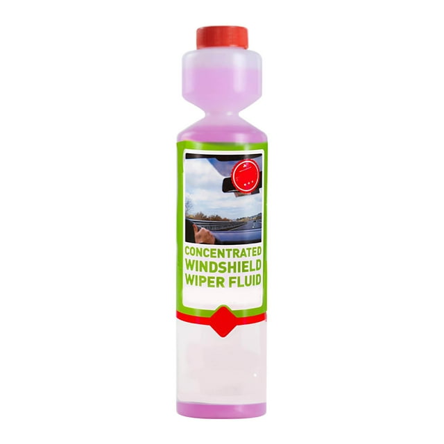 Líquido limpiaparabrisas concentrado de 270 ml | Seguro para todo tipo de vehículos: coches, camiones y SUV | Limpieza sin marcas | Elimina la suciedad y la película de la carretera | Incluye v