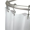 thumbnail image 4 of Utopia Alley Rustproof Wall Mounted Aluminum D-shape Shower Rod With Ceiling Support for Freestanding Tubs, 60 Inch Large Size by 25 Inch, Brushed Nickel, 4 of 10