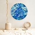 thumbnail image 5 of Balery Vibrant Blue Floral Print Bone China Decorative Plate Ceramic Dinner Plates Art Crafts with Display Stand-7in, 5 of 6