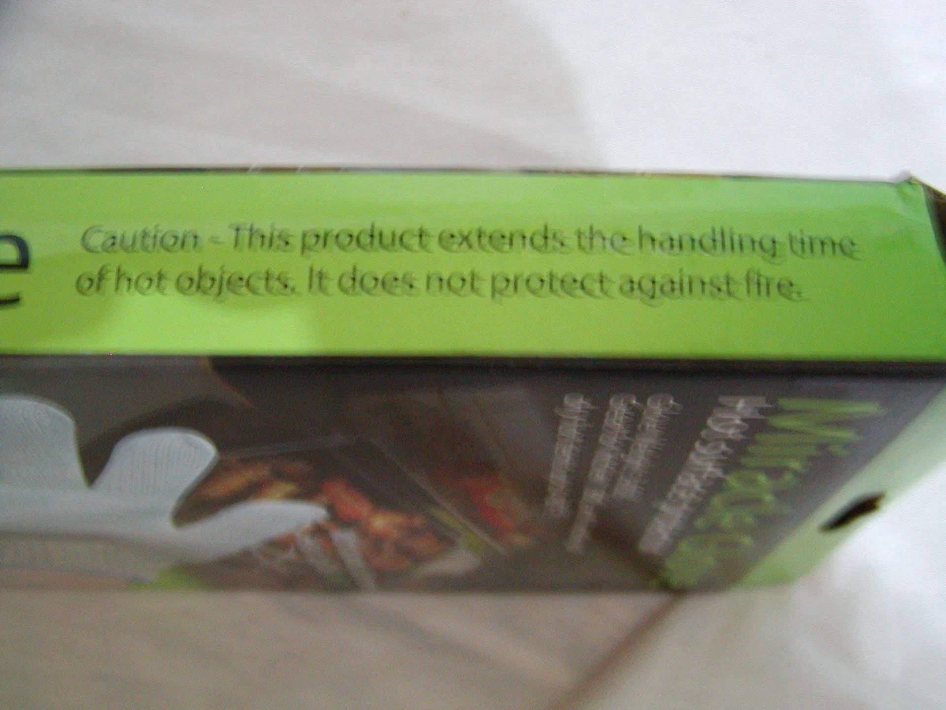 CIRCLE- (2) New Miracle Glove Oven Mitts (1 X 2Pk) Hot Surface Bakeware 480°
