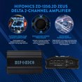thumbnail image 3 of Hifonics Zeus Delta 1,350 Watt 2 Channel Mobile Car Amplifier, ZD-1350.2D, 3 of 9