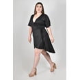thumbnail image 2 of Vestido envolvente Roman Fashion /Tallas Extras, 2-4211 (Negro) negro 36, 2 of 6