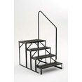 thumbnail image 2 of Stromberg Carlson Entry Step EHS-103-R Econo Porch; 3 Manual Folding Steps; 27 Inch Width x 9 Inch Depth; With 7 Inch Rise; Square Edge Steps With Cut-In Step Tread; Black; Not Illuminated; Lockable, 2 of 2