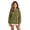 Army Green, variant on Girls Half Zip Sweatshirt Zippered Long Sleeve Pullover Tops for Teen Girls Cute Casual Fleece Pullovers for Teen Girls