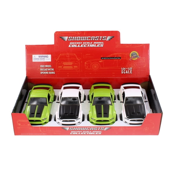 2014 Ford Mustang Street Racer Hard Top - Showcasts 37506 - 1/24 Scale Set of 4 Diecast Model Cars