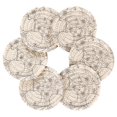 thumbnail image 2 of Apple Flowers Sketch 6 Pcs Drink Coasters with Holder Absorbent Coasters Woven Coasters for Drinks Table Desk Protection Home Decor, 2 of 7