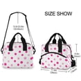 thumbnail image 2 of FORMRS Reusable Lunch Bag for Work School Leakproof Insulated Cooler with Adjustable Shoulder Strap, Purple Polka Dots, 2 of 6