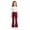 02_Wine, variant on Bmisegm Girls Pants High Waist Lightweight Knit Yoga Trousers for Play and Everyday Comfort with Soft Breathable Workout Pants,02_Pink,3-4 Years