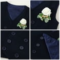 thumbnail image 3 of Toddler Baby Boy Clothes Suit 1-5T Wedding Outfits Formal Dress Shirt Vest Waistcoat Suspender Pants Corsage 5pcs, 3 of 8