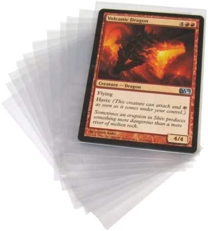 BCW 200-Count 3x4 Card Toploaders and Card Sleeves, for Sports Cards, Baseball Cards, Magic The Gathering, & Others, Acid-Free, Archival Quality, with a Lumintrail Cleaning Cloth