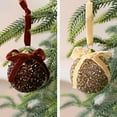 thumbnail image 6 of 16 Pcs Christmas Ball Ornaments with Velvet Bows, 2.36" Hanging Christmas Ball Glittering Shatterproof Ornaments for Xmas Holiday Wedding Party, 6 of 9