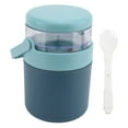 thumbnail image 2 of Thermal Food Jar, Multipurpose Hot Food Lunch Container Stainless Steel 2 in 1 with Top Snack Container for School for Travel, 2 of 7