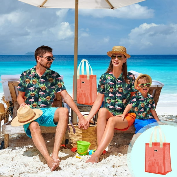 Bolsa de playa de malla resistente a la arena | Bolsa ligera de poliéster con correas reforzadas | Gran capacidad para toallas, juguetes, protector solar y zapatos | Bolsa plegable para guardar