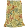 thumbnail image 2 of Honeii Floral with Butterflies Print Fleece Blanket - Throw Blanket for Bed, Sofa, Couch, Camping, and Travel , Microplush Ultra Soft Warm Blanket-80"x60", 2 of 7