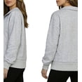 thumbnail image 3 of Womens Sweatshirts Quarter Zip Cropped Pullover Y2k Fleece Fall Fashion Tops Outfits, 3 of 5