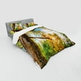 thumbnail image 3 of Ambesonne Landscape Bedding Set 3 Pcs, Vibrant Summer Sky, Twin, Green Brown, 3 of 3