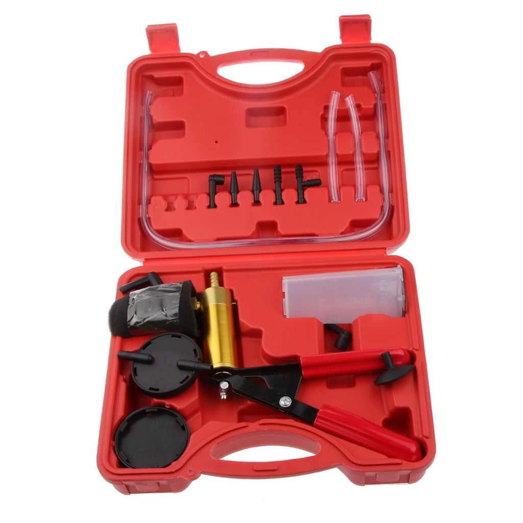Auto Hand Held Brake Bleeder & Vacuum Pump Gauge Test Tester Tool