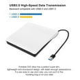 thumbnail image 5 of Newest Hot Sales White High Speed USB 3.0 Slim External DVD RW CD Writer Drive Burner Reader Player Optical Drives For Laptop PC ,Multi-Transmission, 5 of 5