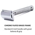 thumbnail image 3 of Parker 94R "Hefty" Double Edge Safety Razor & 5 Parker Premium DE Blades, 3 of 6