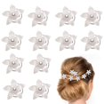 thumbnail image 1 of 24 Uds accesorios para el cabello de boda, horquillas florales para el cabello para novia, pinzas para el cabello en espiral con diamantes de imitación, pinzas para el cabello de cristal para novia Sincero Hogar, 1 of 5