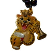 Mardi Gras King Tiger Necklace Beads Bead LSU