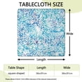 thumbnail image 2 of Colorful Tie Dye Pattern Square Fitted Tablecloth with Elastic Edge,Square Table Cover,Washable Elastic Table Cover for Home Kitchen Party Decor 36"x36", 2 of 6