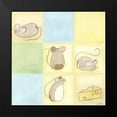 thumbnail image 2 of Vess, June Erica 20x20 Black Modern Framed Museum Art Print Titled - Tic-tac Mice in Blue, 2 of 5